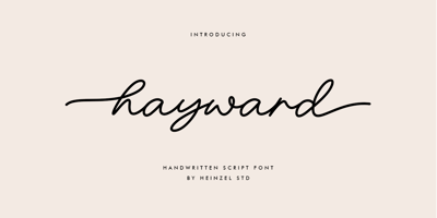 Font visual image of Hayward