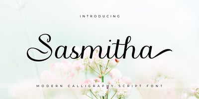 Font visual image of Sasmitha Script