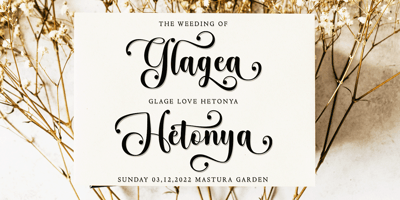 Font visual image of Hey Madetha