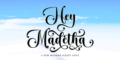 Font visual image of Hey Madetha