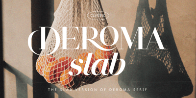 Font visual image of Deroma Slab