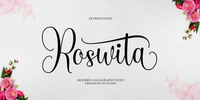 Font visual image of Roswita