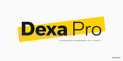 Font visual image of Dexa Pro