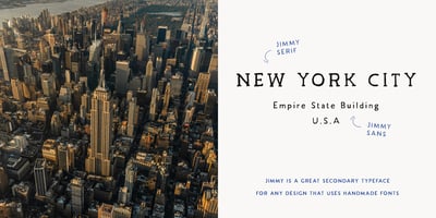Font visual image of TC Jimmy Serif Pro