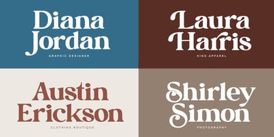 Font visual image of New American Vintage
