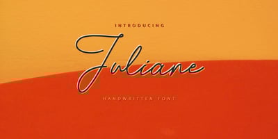 Font visual image of Juliane
