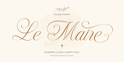 Font visual image of Le Maire