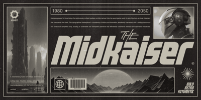 Font visual image of Midkaiser