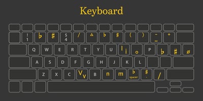 Font visual image of Chord Symbols Roman Numerals