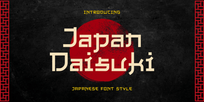 Font visual image of Japan Daisuki