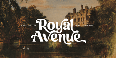 Font visual image of Royal Avenue