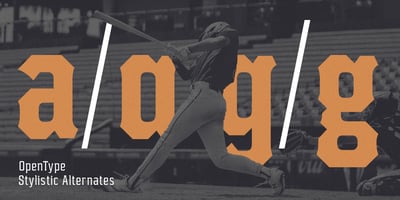 Font visual image of Kiner