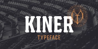 Imagen visual de la fuente Kiner