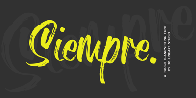 Font visual image of Siempre