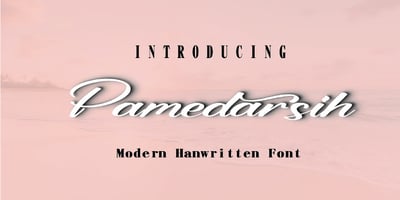 Font visual image of Pamedarsih