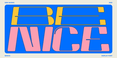 Font visual image of Benice