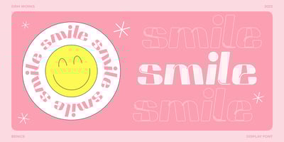 Font visual image of Benice