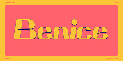 Font visual image of Benice