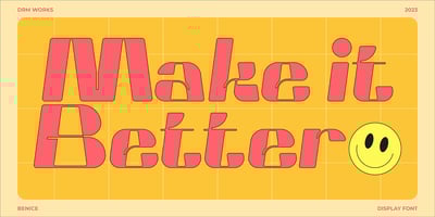Font visual image of Benice