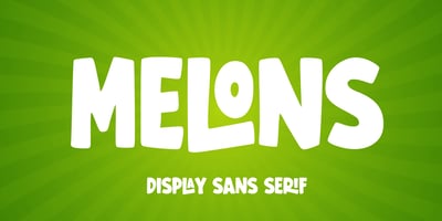 Font visual image of Melons