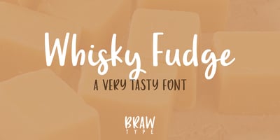 Font visual image of Whisky Fudge