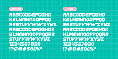 Font visual image of Vhs Fitness