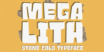 Font visual image of Megalith