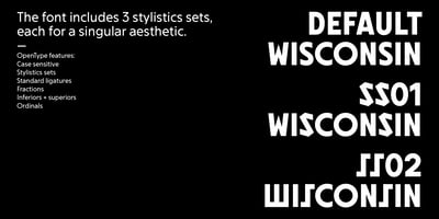 Font visual image of Wisconsin