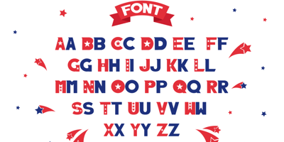 Font visual image of Captain of America