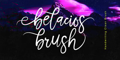 Imagen visual de la fuente Belacios Brush