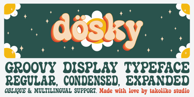 Font visual image of Dosky