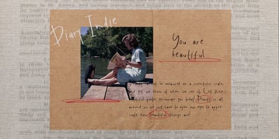 Font visual image of Diary Indie