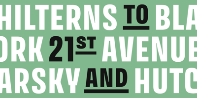 Font visual image of Avory PE
