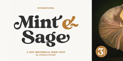 Font visual image of Mint And Sage