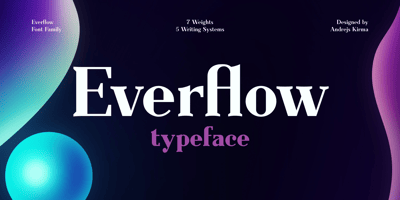 Font visual image of Everflow