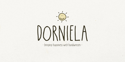 Font visual image of Dorniela