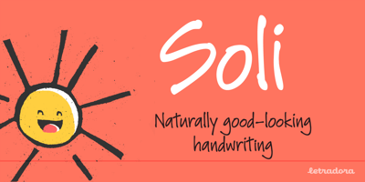 Font visual image of Soli Px