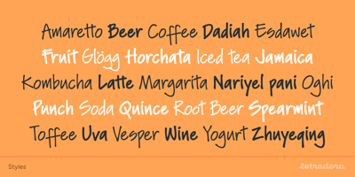 Font visual image of Soli Px