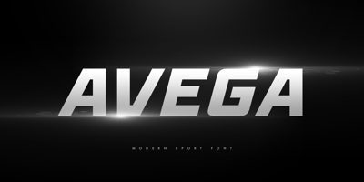 Font visual image of Avega SS