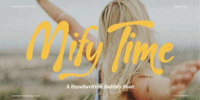 Font visual image of Mify Time