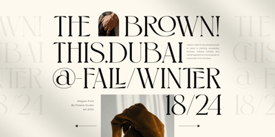 Font visual image of Megian