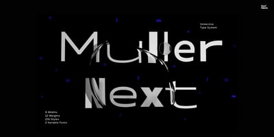 Font visual image of Muller Next