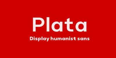 Font visual image of Plata