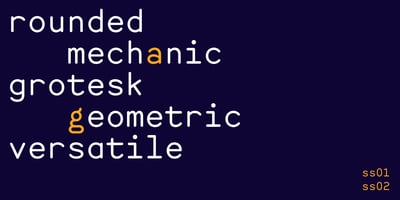 Font visual image of Buro
