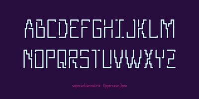 Font visual image of Super Active Matrix