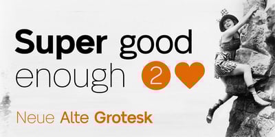 Font visual image of Neue Alte Grotesk