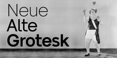 Font visual image of Neue Alte Grotesk