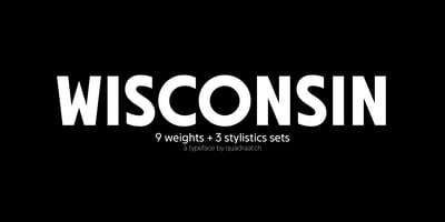 Font visual image of Wisconsin