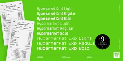 Font visual image of Hypermarket