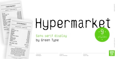 Font visual image of Hypermarket